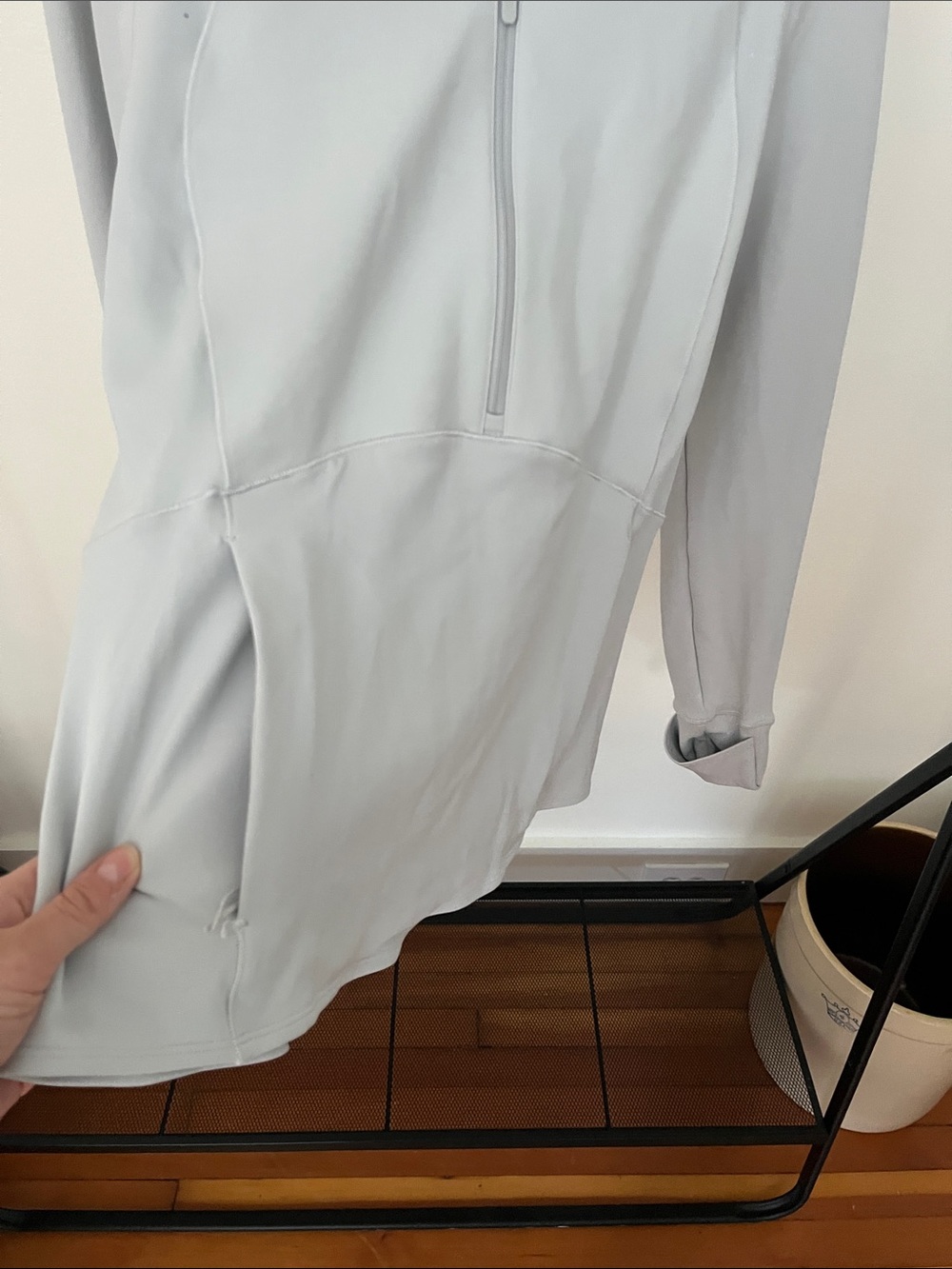 Lululemon Cold Weather Running Half Zip Size 12 White - Picture 5 of 8